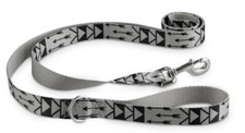 Good2Go Grey Arrow Print Dog Leash, 6 ft. Black and Tan K3