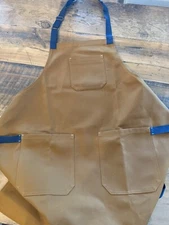 Chef Apron - Premium Light Brown Unisex Apron - 3 Pockets Gift Boxed