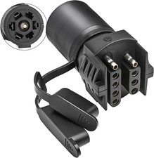 7 Pin round to 4 Pin and 5 Pin Flat Blade Trailer Adapter, 7 to 5 Pin Trailer Pl