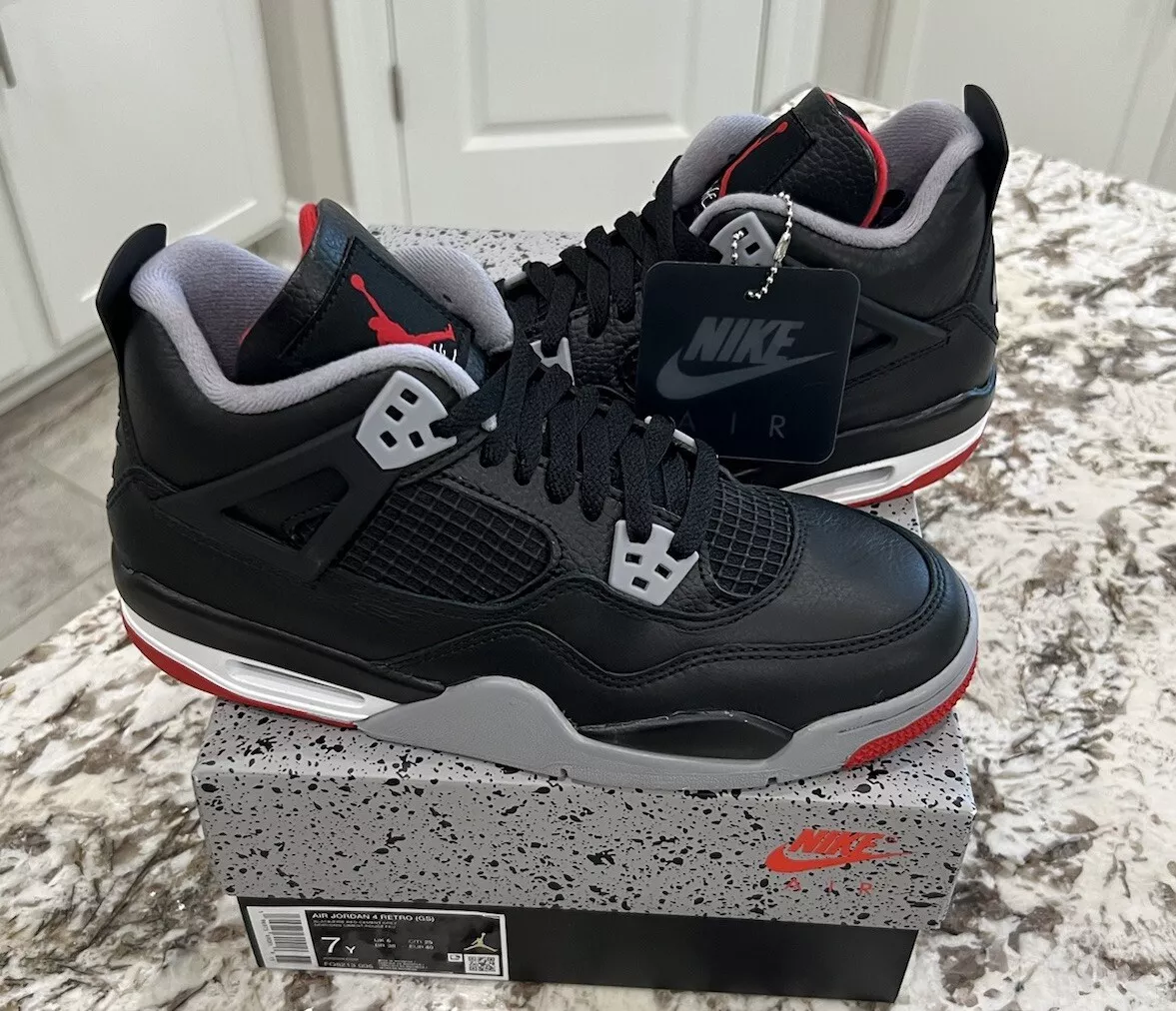 Jordan 4 hotsell bred 7y