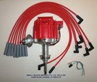 1964-89 MOPAR 273-318-340-360 SMALL BLOCK RED HEI DISTRIBUTOR + Spark Plug Wires
