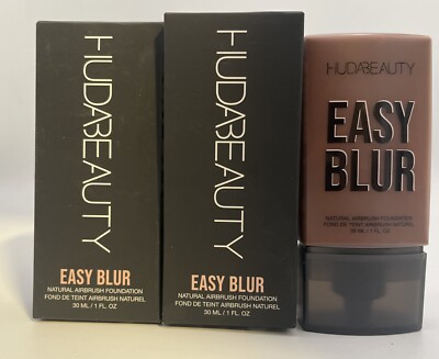 (2)HUDA BEAUTY EASY BLUR NATURAL AIRBRUSH FOUNDATION LAVA CAKE 59OR
