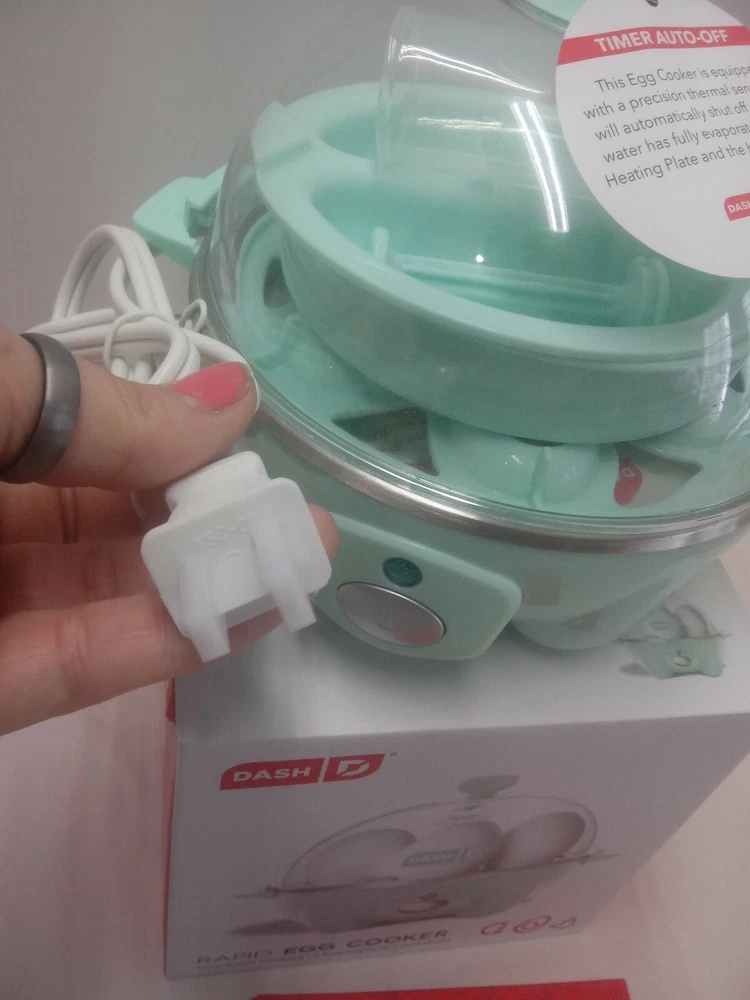 Dash Rapid Electric Egg Cooker with 6 Egg Capacity for Quick Easy Meals