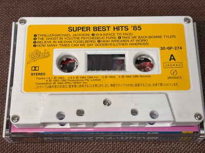 Super Best Hits '85 JAPAN CASSETTE 30.6P-274 w/ BOX OBI +