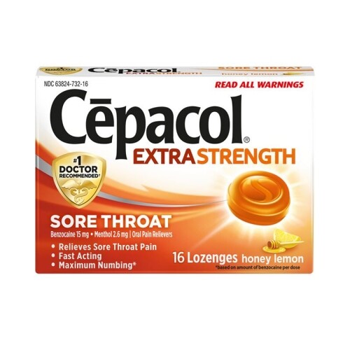 Spegazzini Coccoloさん専用 Cepacol Extra Strength Sore Throat Honey Lemon 16 Lozenges