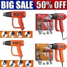 4000W Heat Gun Hot Air Wind Blower Dual Temperature + 4 Nozzles Power Heater gun