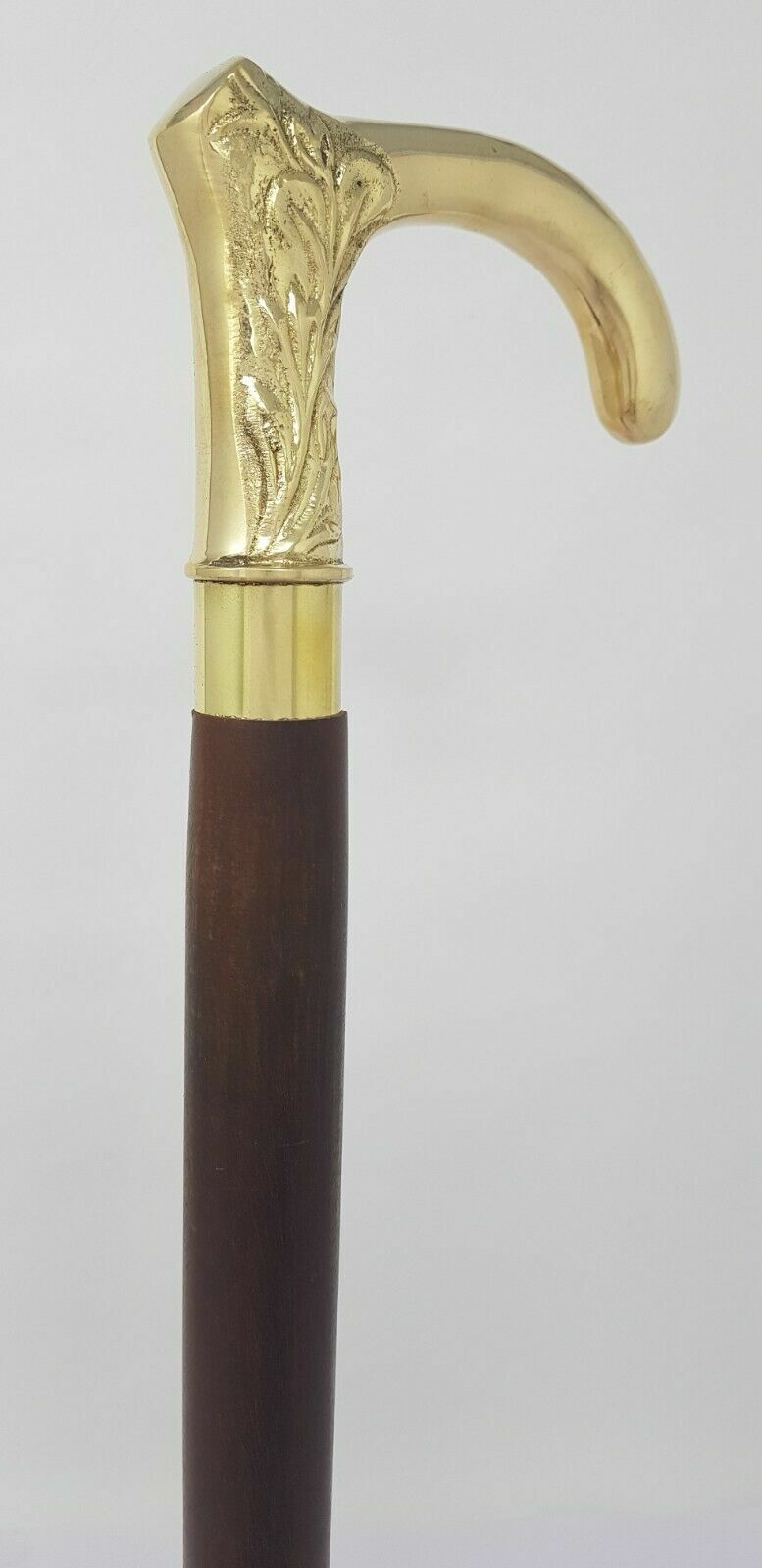Nautical Brass Solid Umbrella Head Handle Vintage… - image 5