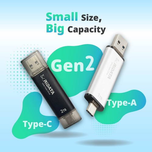 Ridata UV903 External Portable SSD USB 3.2 Gen 2 OTG USB C & USB A Upto 1050MB/s - Picture 4 of 7