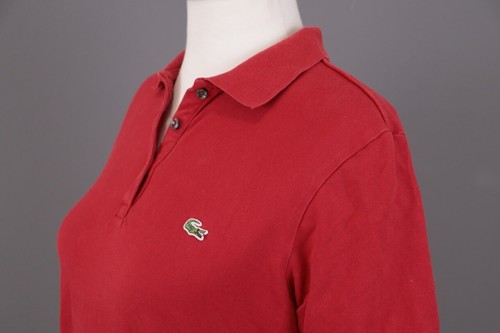 LACOSTE Classic Fit Red A-Line Tennis Polo Short Dress Size 6 - Picture 7 of 16
