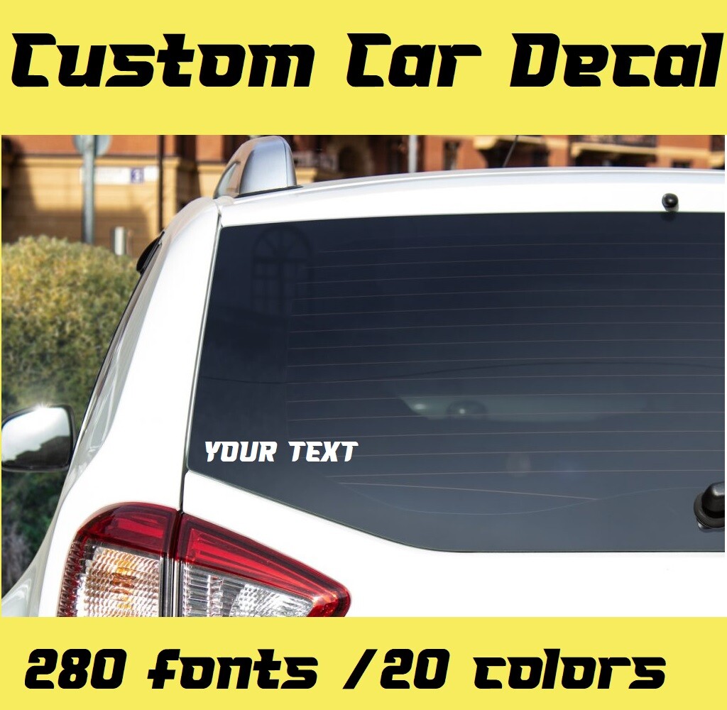 Script Vinyl Decal Sticker Car Window Bumper CUSTOM Personalized