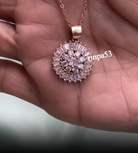 D/VVS Probador Pasando Moissanita Fiesta Ropa Conjunto de Joyería Para Mujer Real en 925 SS Foto 3 de 4