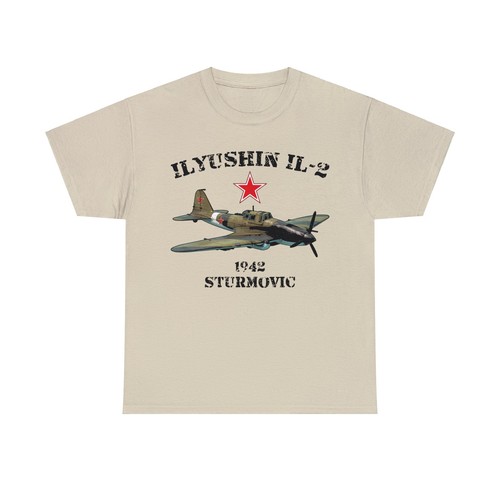 Ilyushin Il-2 Sturmovic T-Shirt WWII Soviet Aircraft - Picture 10 of 49