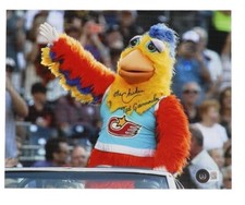 TED GIANNOULAS 'The Chicken' Signed 8x10 Photo  (Beckett Authenticated)