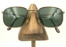 Vintage Lamy FoxHunt CC32 L124 Antique Gold Square Sunglasses FRAMES ONLY