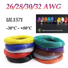 Stranded Wire Cable 26/28/30/32AWG Flexible PVC Insulated Electronic UL1571 Wire