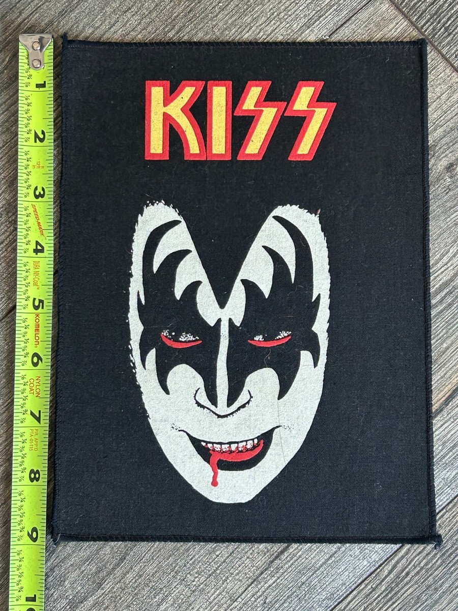KISS BACK PATCH Gene Simmons 1978 Solo Album Face 9