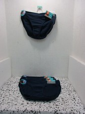 Vanity Fair Women's 6 pairs 18291 Beyond Comfort Bikini Navy Size 6/M New  