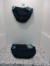 Vanity Fair Women's 6 pairs 18291 Beyond Comfort Bikini Navy Size 8/XL New !!!