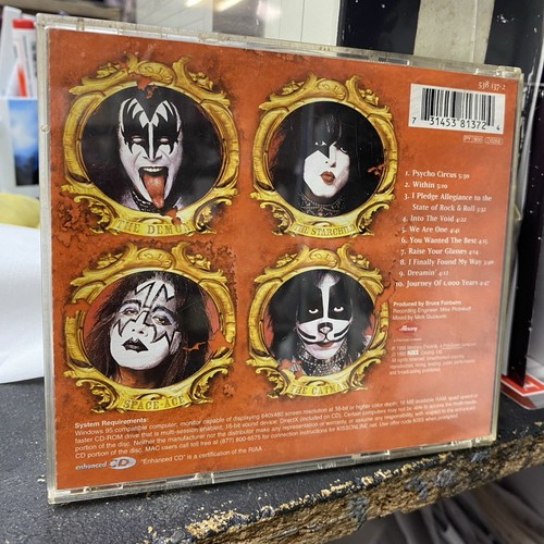 KISS - Psycho Circus CD - LENTICULAR / Holographic Cover (1998) EX CDN CD - Picture 2 of 4