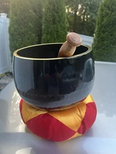 Beautiful Buddhist Japanese Yoga Temple  Singing Bowl Bell 6 Inches