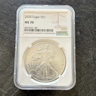 2020 Silver Eagle NGC MS70 1 oz .999 American Eagle