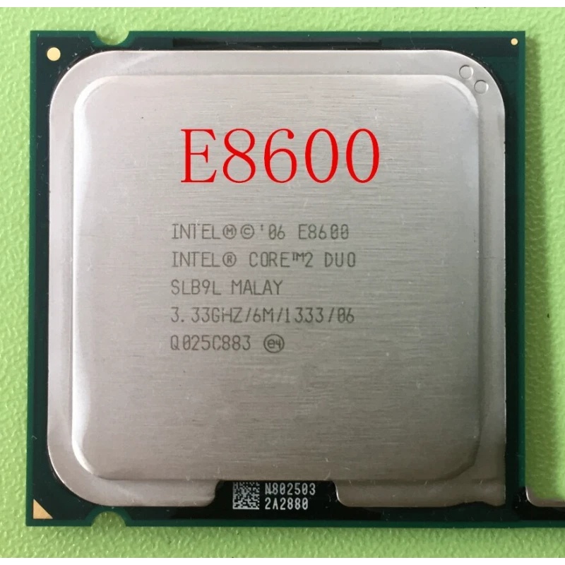 Intel Core 2 Duo E8600 3.33Ghz 1333 SLB9L Socket 775 L2=6MB Fast Shipping - Image 2 of 2