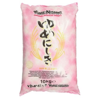 Yume Nishiki Reis Premium Sushi Reis 10kg Sushi Rice Rundkorn Reis Roundgrain