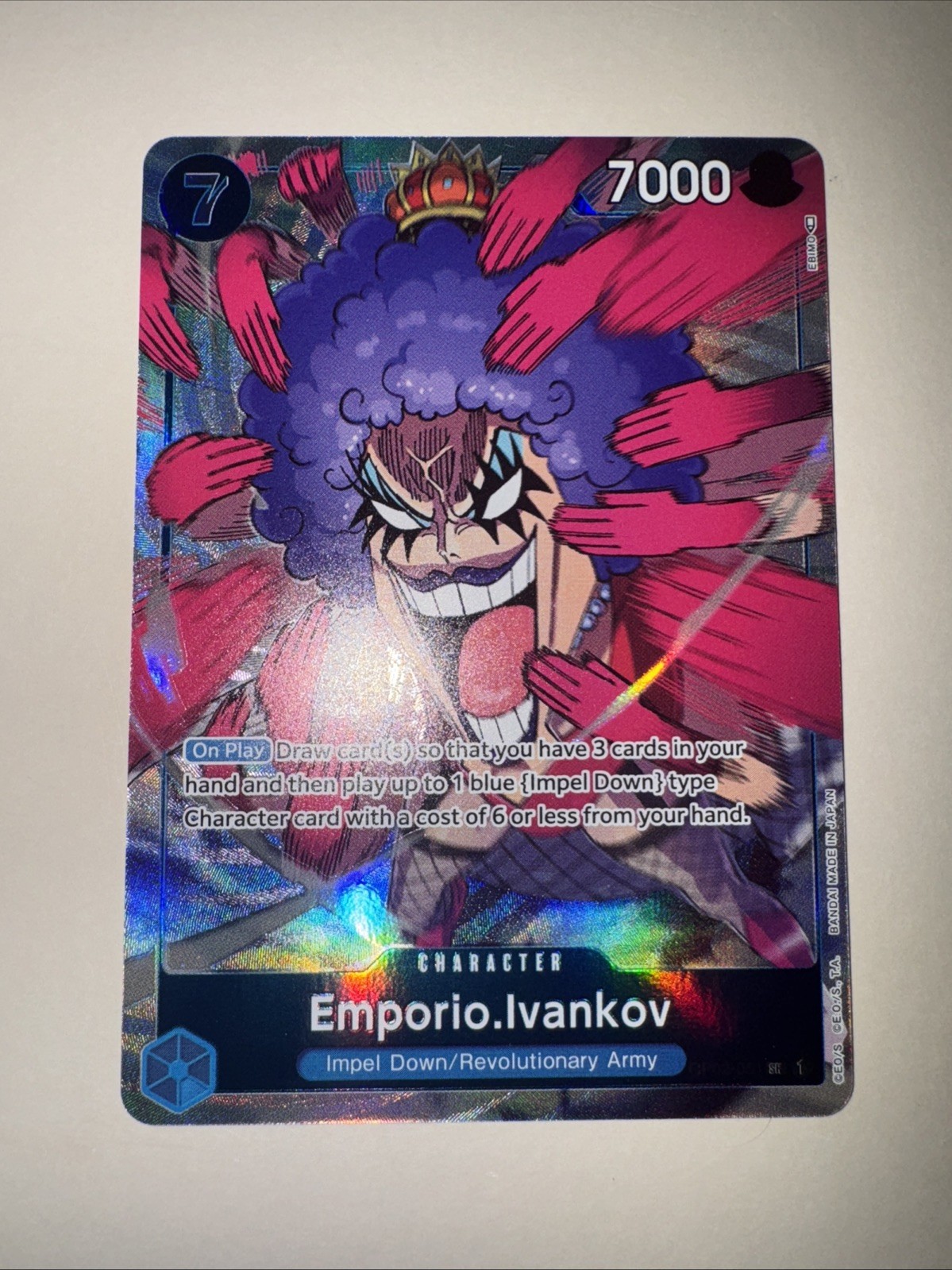 Emporio Ivankov OP02-051 SR Alt Art - Paramount War One Piece TCG CCG English
