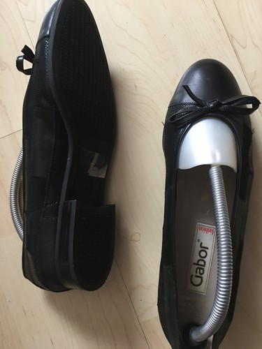 Sehr gepflegte schwarze Damen Ballerina von Gabor in Gr. 7 - Bild 3 von 3