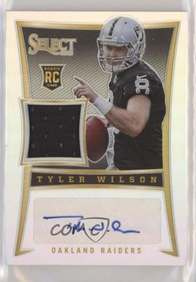 2013 Panini Select Silver Prizm Rookie Jersey 31/99 Tyler Wilson Auto RC 0ty6