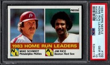 PSA 10 - 1984 Topps Nestle #132 Mike Schmidt/Jim Rice Phillies/Red Sox HOF