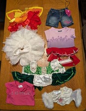Build-A-Bear Huge Mixed Lot Of Clothing Accessories Sgirt Pants Tutu Girl Scout