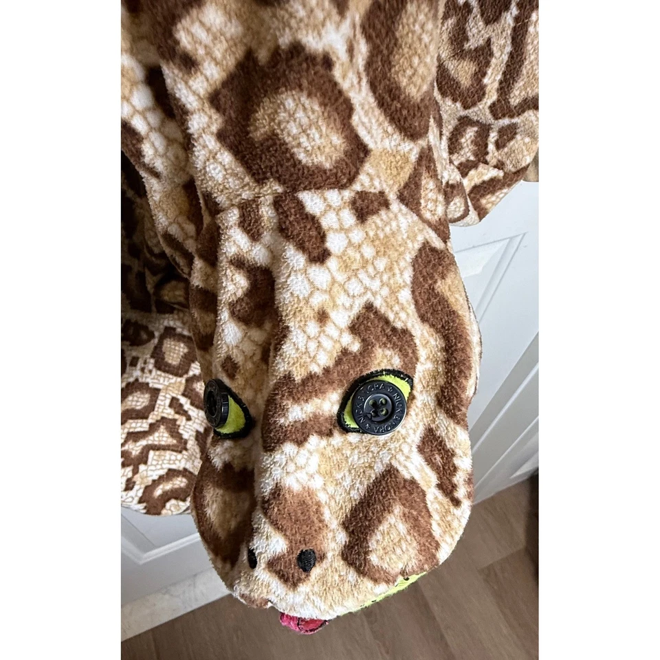 Pijama Nick & Nora Estampado Serpiente XXL Pies Una Pieza Polar Animal Juegos con disfraces Foto 2 de 4