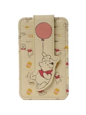 Womens Disney Winnie the Pooh Card Holder Wallet Button Snap Closure