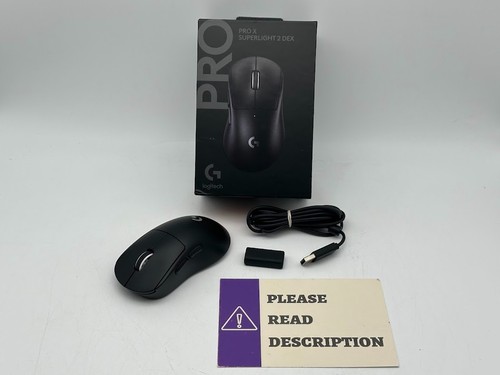 Logitech G PRO X Superlight 2 DEX Lightspeed Wireless Gaming Mouse READ