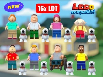 16x Figure Set Family Guy Custom Minifigures Peter Lois Quagmire Brian Meg Block