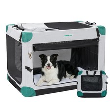 Gardner Pet Soft Collapsible Dog Crate - 36 Inch Portable Travel Dog Crate fo...
