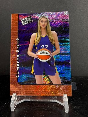 CZD709 - 2024 Leaf - Press Proof - Cameron Brink #20B-2 - /299 - Orange Shimmer