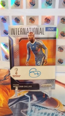 William Gallas Auto Panini Prizm International Ink Frankreich Chelsea Legend Aut