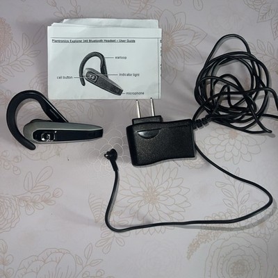 Plantronics Explorer 340 Bluetooth Wireless Headset 33 Foot Range Tested.