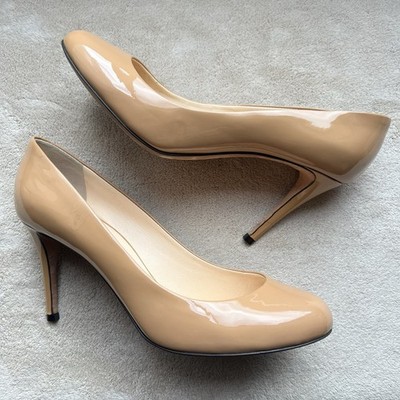 Giuseppe Zanotti Nude Patent Leather Stiletto Heel Pumps Women EU 40.5 US 10.5