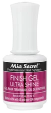 UV Finish Gel Top Coat for Gel or Acrylic 15 Ml - No Wipe Clear Nail Polish - Hi