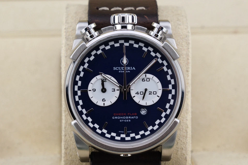 CT Scuderia Saturno Men's 44mm Bullhead Quartz Chronograph Watch CT-025 Working - Image 3 of 4