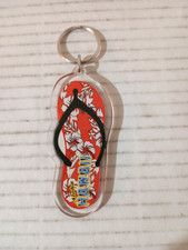 Aloha Hawaii Flip Flop Keychain Charm Acrylic