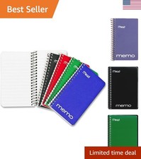Spiral Memo Notebook, 8 Pack, Pocket Notebook, College Ruled Paper, 3" x 5", ...
