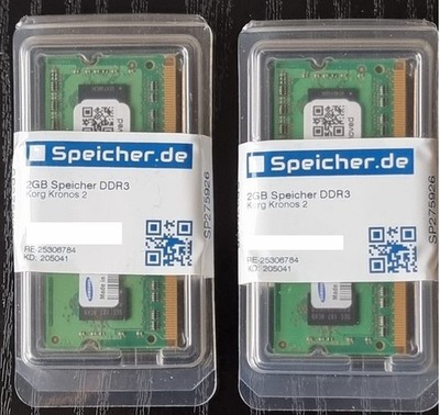 4GB DDR3 RAM SODIMM PC3-8500S 1066 MHz für Korg Kronos 2 oder Notebook