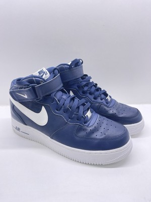 Nike Air Force 1 Mid '07 AN20 UK 8 Midnight Navy Blue / White