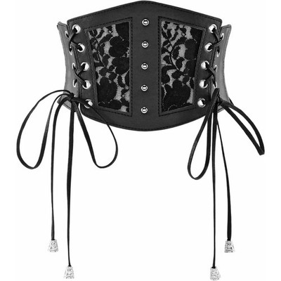 Elastic Lace Up Corset Belt Women Adjustable Wide Waist Dress Classic Belts