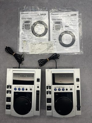 Pioneer DJ CDJ-100S Set of 2 Professional CD Player silver Operation confirmed