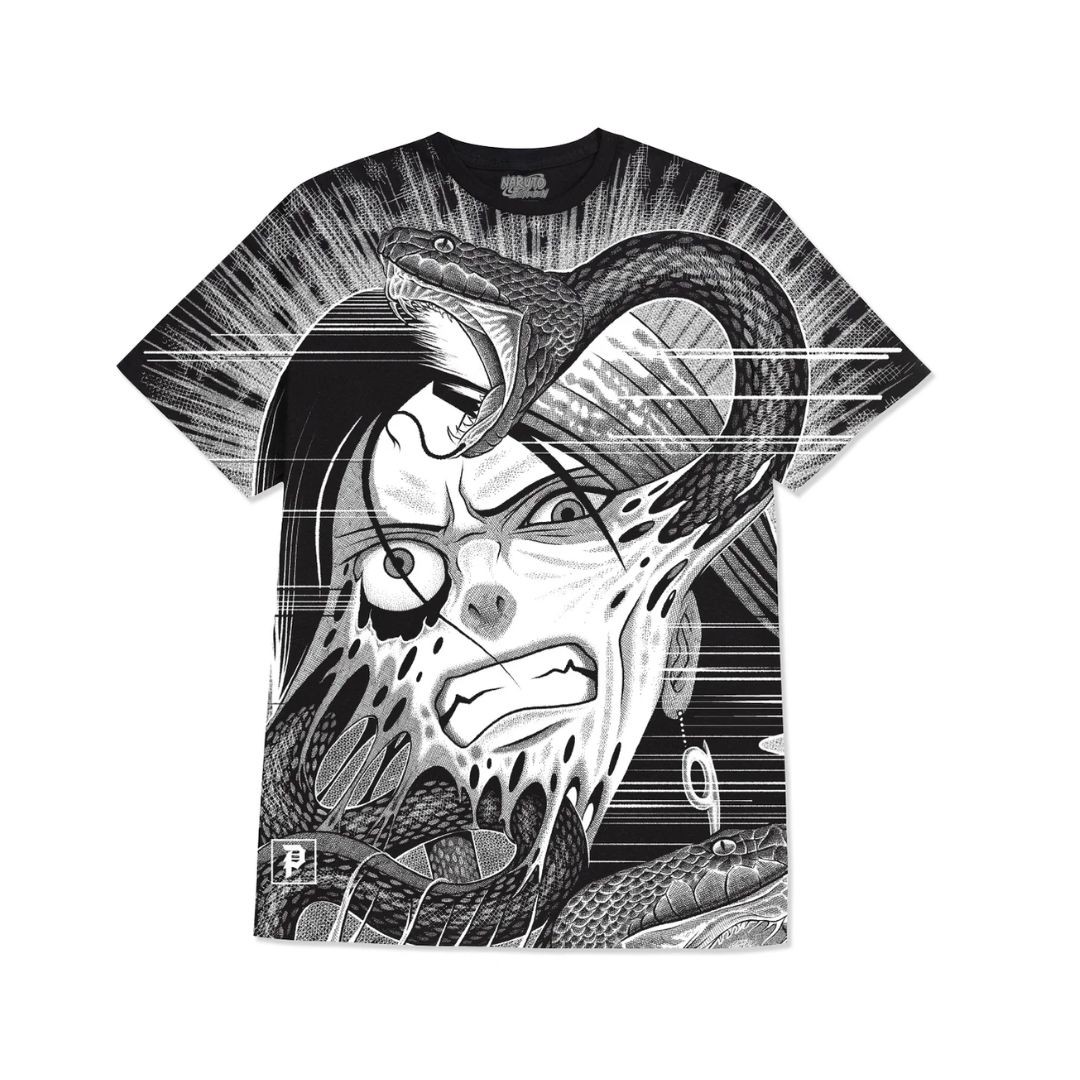 Primitive x Naruto Snakes Big Print Short Sleeve T-Shirt Black 10590₽